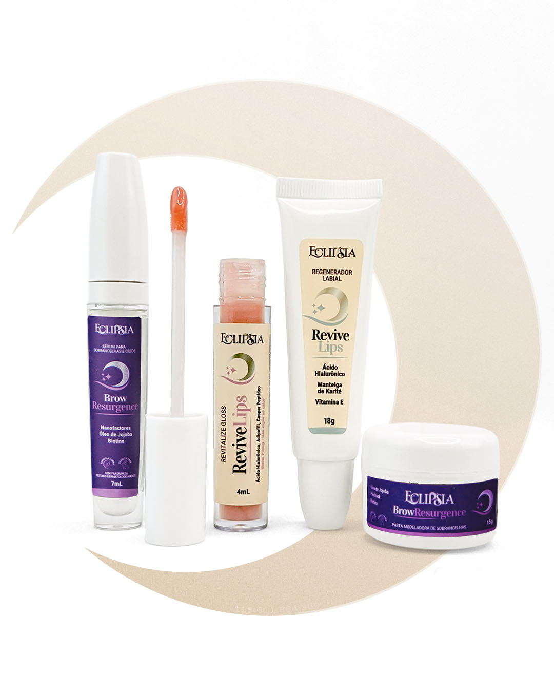 Kit Elegance – Cuidado para  Lábios e Sobrancelhas - Eclipsia